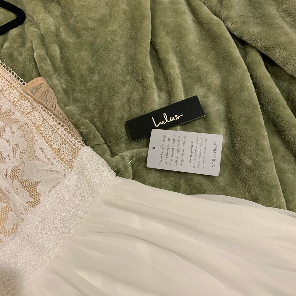 Lulus Forever and Always Lace Bodice Dress - Picture 5 of 7